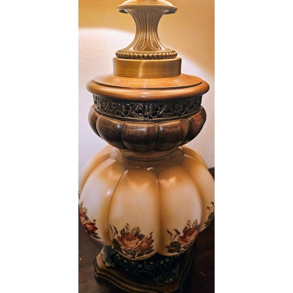 MCM Retro Country Cabin FarmHouse South Western Ranch Style Swag Table Lamp - Picture 6 of 8